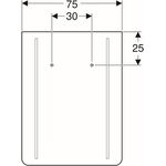 Geberit Lichtspiegel RENOVA COMFORT 750x1000x35mm