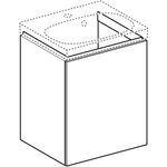 Geberit HWB-Unterschrank ACANTO 445x535x375mm La m sw Front Glas schwarz