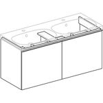 Geberit Waschtischunterschrank ACANTO 1190x535x476mm La m sw Fr Glas schwarz