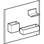 Geberit Magnettafel 449x388x75mm, mit Stauboxen sand matt