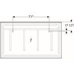 Geberit Lichtspiegel XENO² 1200x710x55mm, 87,2 W