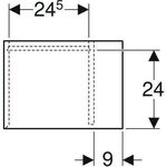 Geberit Seitenelement iCon 370x400x273mm weiß matt