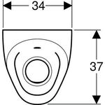 Geberit Urinal SELVA mit integrierter Steuerung, Netzbetrieb