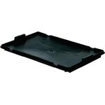 Deckel L600xB400mm schwarz PP f.Drehstapelbehälter LA-KA-PE