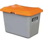 Streugutbehälter L890xB600xH640mm 200l GFK grau/orange o.Entnahmeöffnung CEMO