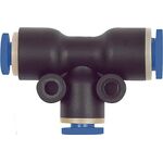 T-Steckverbindung Blaue Serie 2x10/1x8mm L1 27,9mm RIEGLER - VPE: 10