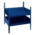 Regalelement LOGS 40 H520xB540xT390mm blau RAL 5022 m.Doppelfachboden LOGS