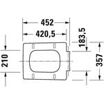 Duravit WC-Sitz VIU abn Scharn ES ohne Absenkautomatik weiß