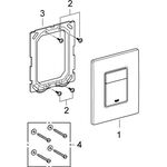 Grohe WC-Betätigung SKATE C 156x197mm alpinweiß