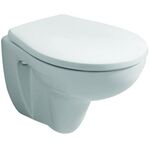 Geberit WC-Sitz RENOVA COMPACT abn mit Deckel Scharniere Edelstahl weiß