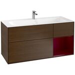 V&B Waschtischunterschrank FINION 1196x591x498mm Regalele. Peo Wln Veneer