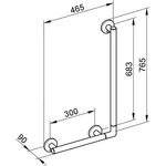 Keuco Winkelgriff PLAN CARE 90Grad vc