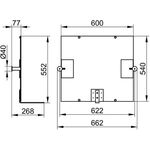 Keuco Kippspiegel PLAN CARE 600x540mm alu-fin