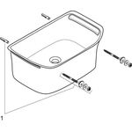 Waschtisch AXOR URQUIOLA 625x399mm, für Wandmontage weiß