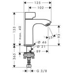 HG Standventil 100 METRIS DN 15 chrom