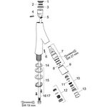 Standventil AXOR STARCK ORGANIC DN 15, ohne Ablaufgarnitur chrom