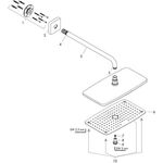 HG Kopfbrause Raindance E 360 Air 1jet DN 15, mit Brausearm 390mm chrom