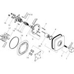 HG Fertigmontageset ECOSTAT E für Unterputz-Thermostat chrom