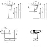 IDS Waschtisch CONNECT AIR 550x460x160mm weiß I+
