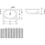V&B Unterbauwaschtisch LOOP & FRIENDS ohne ÜL 485x325mm we