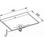 Keuco Varicor-WT EDITION 11 PLANNING m 1L-Boh 700x17x535mm arktis sdm