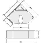 Duravit Wannenträger D-CODE für 700137, 1400x1400mm