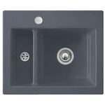 V&B Einbauspüle SUBWAY XM FLAT 585x475mm Exzent. ebony