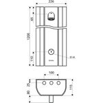 SCHELL Duschpaneel LINUS DP-SC-V m Duschkopf COM vorgem. W Alu-eloxiert