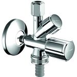 Schell Kombi-Eckventil QUICK COM Stte. für 1/2Zoll Steckadapter chrom