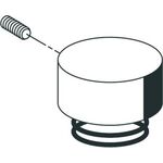 Schell Betätigungshaube mit Druckfeder chrom