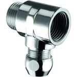 SCHELL T-Stück chrom mit Quetschverschraubung 1/2Zollx10mm - VPE: 25