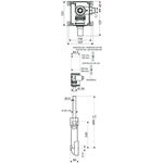 Schell WC-Wandeinbau-Druckspüler C II ND mechanische Auslösung