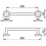 Keuco Haltegriff EDITION 90 vc 360mm