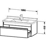 Duravit Waschtischunterbau KETHO 465x1000x410mm weiß matt