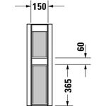 Duravit Standsäule HAPPY D.2 weiß WG