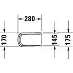 Duravit Halbsäule DURASTYLE weiß WG
