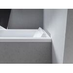 Duravit Rechteck-Badewanne STARCK 2 Rückenschrägen 2000x1000mm weiß