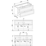 Keuco Waschtischunterbau EDITION 11 1400x700x535mm m LED-I-Bel trü sdm