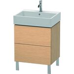 Duravit Waschtischunterbau L-CUBE 582x584x459mm eiche gebürstet