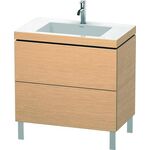 Duravit Waschtischunterbau L-CUBE m WT Vero Air 698x800x480mm 1 HL Ei geb