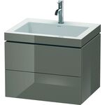 Duravit Waschtischunterbau L-CUBE m WT Vero Air 500x600x480mm 1 HL fla gr