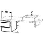 Duravit Konsolenunterschrank X-LARGE 440x400x548mm weiß matt