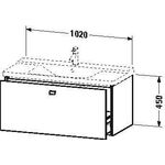 Duravit Waschtischunterbau BRIOSO Gri Frontfarbe 450x1020x479mm bas matt