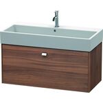 Duravit Waschtischunterbau BRIOSO Griff chrom 442x984x459mm nussbaum natur