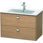 Duravit Waschtischunterbau BRIOSO Griffe chr 553x820x479mm europ. eiche