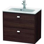 Duravit WT-Unterbau BRIOSO COMPACT Griffe chr 553x620x389mm kastanie dunkel