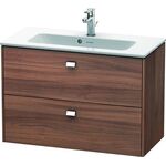 Duravit WT-Unterbau BRIOSO COMPACT Griffe chr 553x820x389mm nussbaum natur