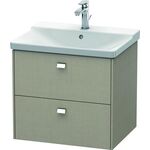 Duravit Waschtischunterbau BRIOSO Griffe chrom 561x620x479mm leinen