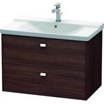 Duravit Waschtischunterbau BRIOSO Griffe chr 561x820x479mm kastanie dunkel