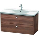 Duravit Waschtischunterbau BRIOSO Griffe chr 561x1020x479mm nussbaum natur